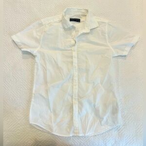 Boys cotton linen short sleeve dress shirt size 12